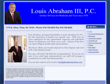 Tablet Screenshot of abrahamlawtulsa.com